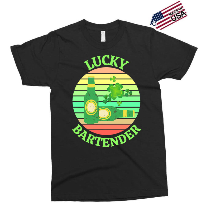 One Lucky Bartender T  Shirtone Lucky Bartender T  Shirt (4) Exclusive T-shirt | Artistshot