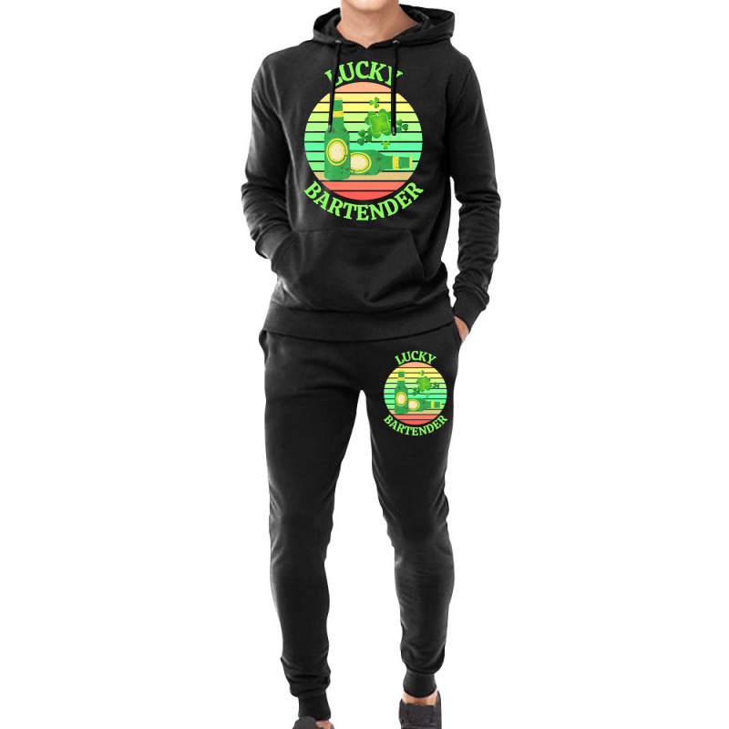 One Lucky Bartender T  Shirtone Lucky Bartender T  Shirt (4) Hoodie & Jogger Set | Artistshot