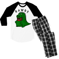 Domosaur 1 Men's 3/4 Sleeve Pajama Set | Artistshot