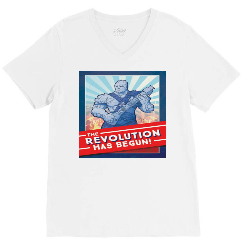 The Revolution Has Begun V-neck Tee | Artistshot