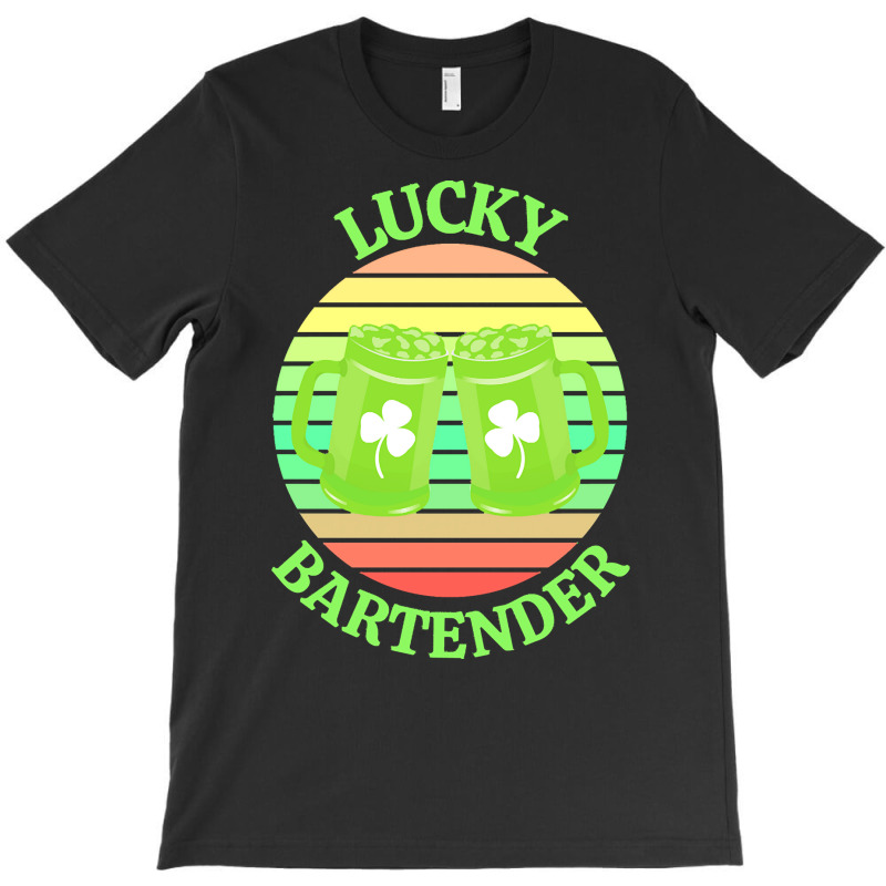 One Lucky Bartender T  Shirtone Lucky Bartender T  Shirt (5) T-shirt | Artistshot