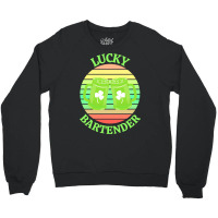 One Lucky Bartender T  Shirtone Lucky Bartender T  Shirt (5) Crewneck Sweatshirt | Artistshot