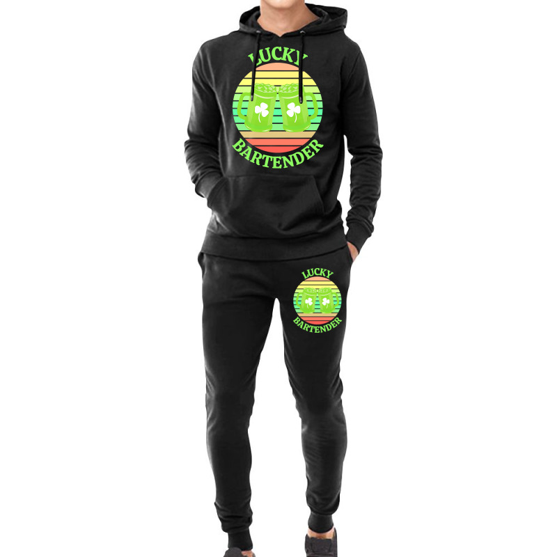 One Lucky Bartender T  Shirtone Lucky Bartender T  Shirt (5) Hoodie & Jogger Set | Artistshot