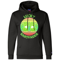 One Lucky Bartender T  Shirtone Lucky Bartender T  Shirt (5) Champion Hoodie | Artistshot