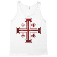 Jerusalem Cross Medieval Knights Cross Crusader Tank Top | Artistshot