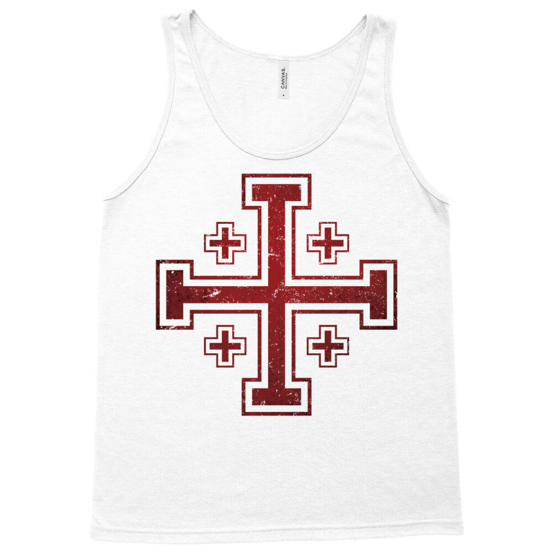 Jerusalem Cross Medieval Knights Cross Crusader Tank Top | Artistshot