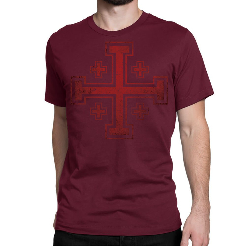 Jerusalem Cross Medieval Knights Cross Crusader Classic T-shirt | Artistshot