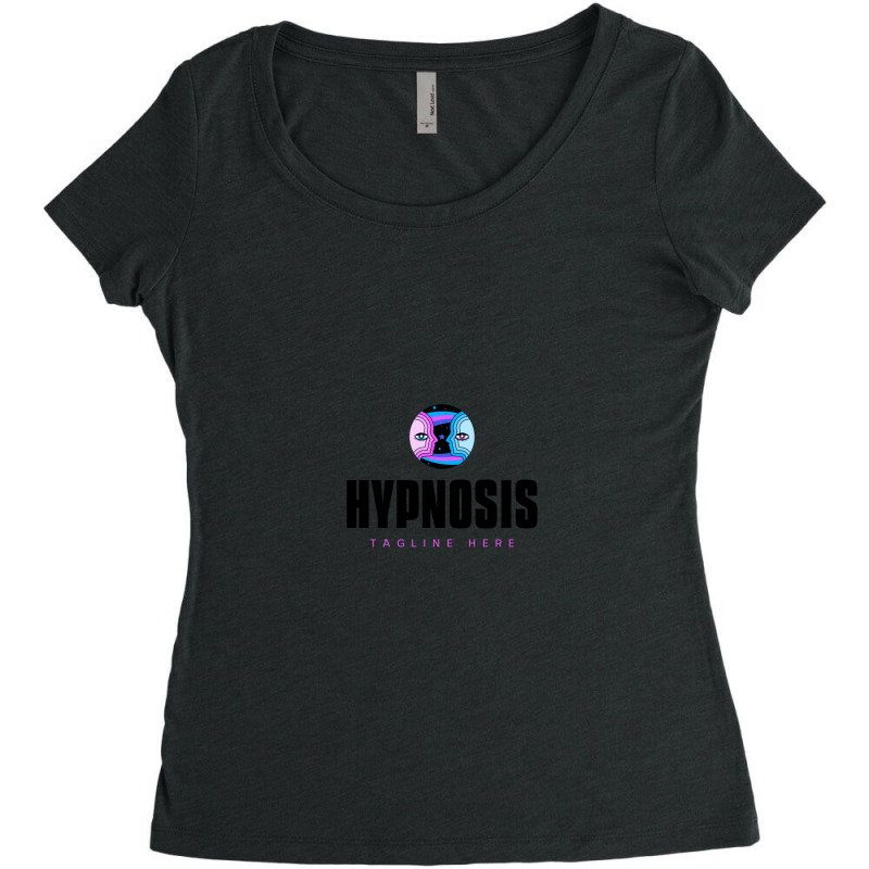 Hypnosis Tagline Here .png Women's Triblend Scoop T-shirt by AmyHogan | Artistshot