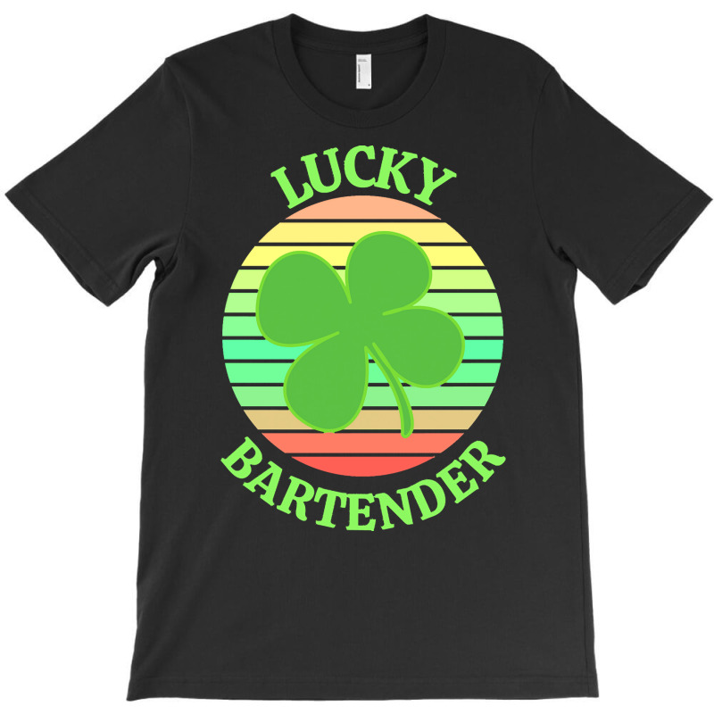 One Lucky Bartender T  Shirtone Lucky Bartender T  Shirt (7) T-shirt | Artistshot