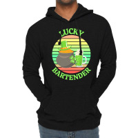 One Lucky Bartender T  Shirtone Lucky Bartender T  Shirt Lightweight Hoodie | Artistshot