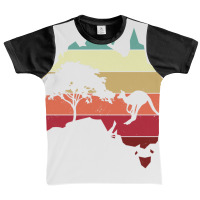 Cool Australia Map Kangaroo Rainbow Australian Aussie Long Sleeve T Sh Graphic Youth T-shirt | Artistshot