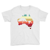 Cool Australia Map Kangaroo Rainbow Australian Aussie Long Sleeve T Sh Youth Tee | Artistshot