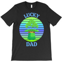 One Lucky Dad T  Shirtone Lucky Dad T  Shirt (3) T-shirt | Artistshot