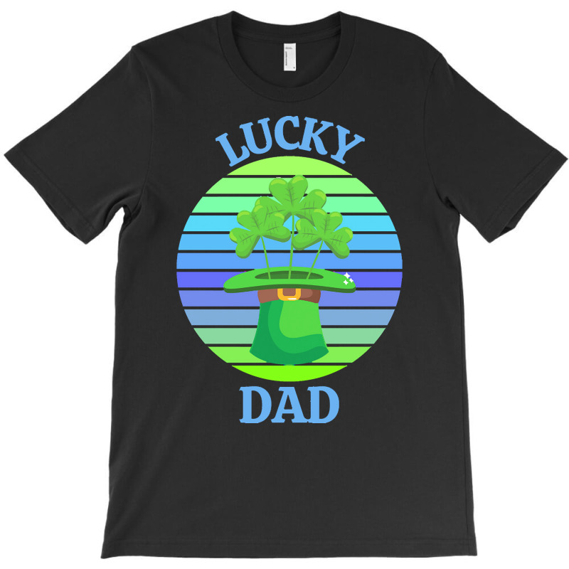 One Lucky Dad T  Shirtone Lucky Dad T  Shirt (3) T-shirt | Artistshot