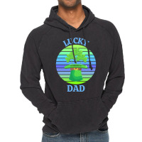 One Lucky Dad T  Shirtone Lucky Dad T  Shirt (3) Vintage Hoodie | Artistshot