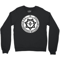 Aleister Crowley Seal   Occult   Thelema   Magick Crewneck Sweatshirt | Artistshot