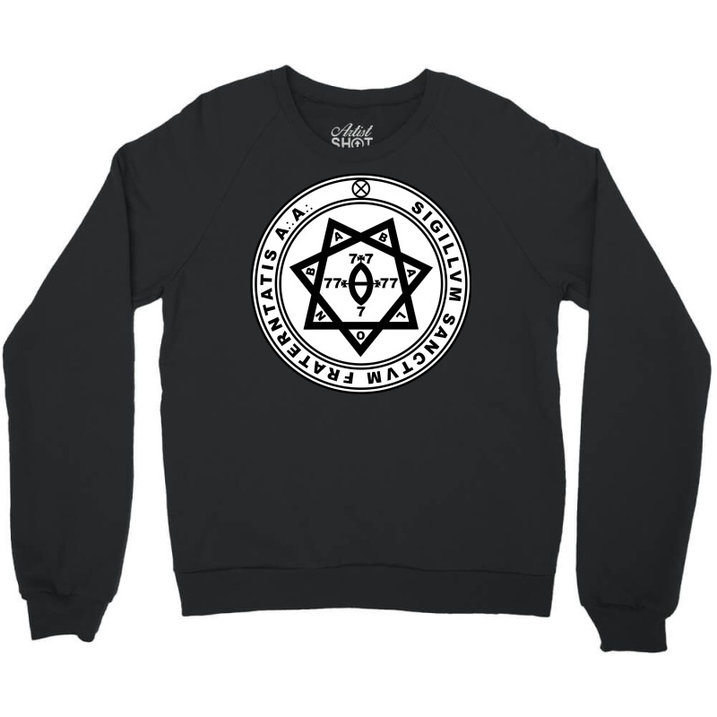 Aleister Crowley Seal   Occult   Thelema   Magick Crewneck Sweatshirt by achalemoeratu | Artistshot