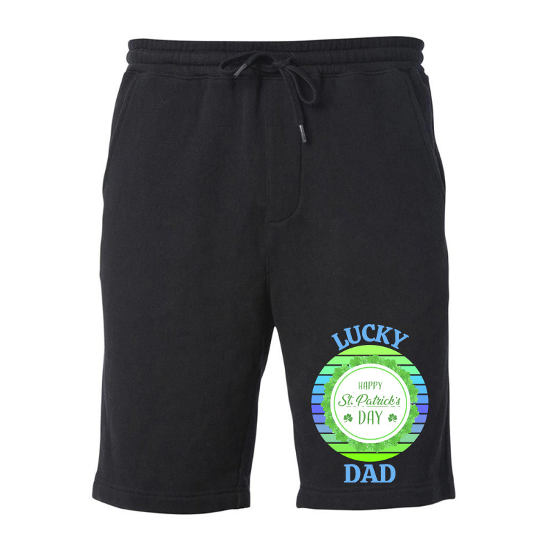 One Lucky Dad T  Shirtone Lucky Dad T  Shirt (4) Fleece Short | Artistshot