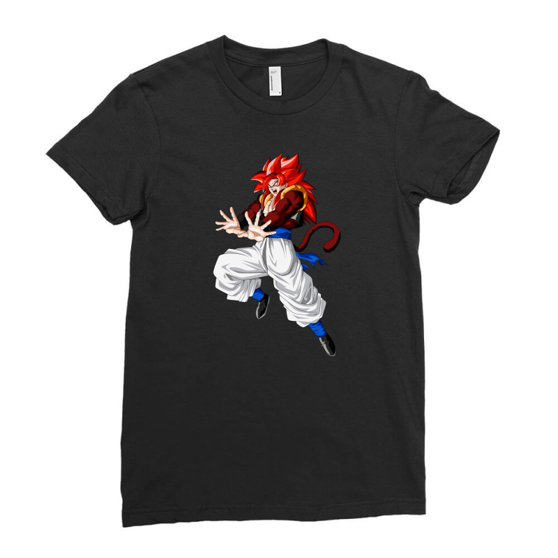 Super Saiyan 4 Son Goku Ladies Fitted T-Shirt by Santika | Artistshot