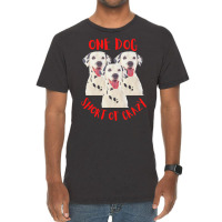 One Dog Short Of Crazy T  Shirtone Dog Short Of Crazy T  Shirt (14) Vintage T-shirt | Artistshot