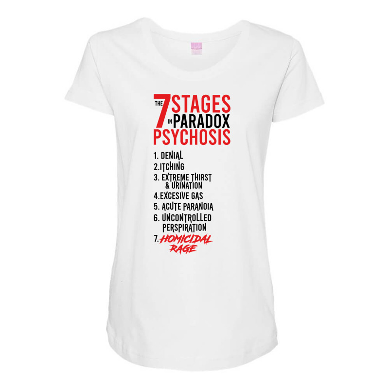 Umbrella Academy 2 The 7 Stages In Paradox Psychosis (white) Maternity Scoop Neck T-shirt by henkeltohmas9 | Artistshot