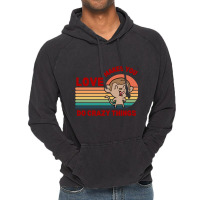 Love Makes You Do Crazy Things Monkey Toon Retro Funny Design Vintage Hoodie | Artistshot