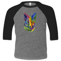 Multicolored Fox Toddler 3/4 Sleeve Tee | Artistshot