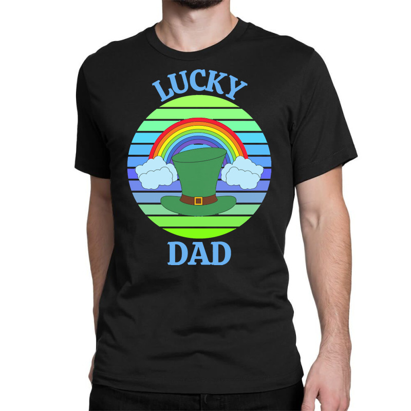 One Lucky Dad T  Shirtone Lucky Dad T  Shirt (5) Classic T-shirt | Artistshot