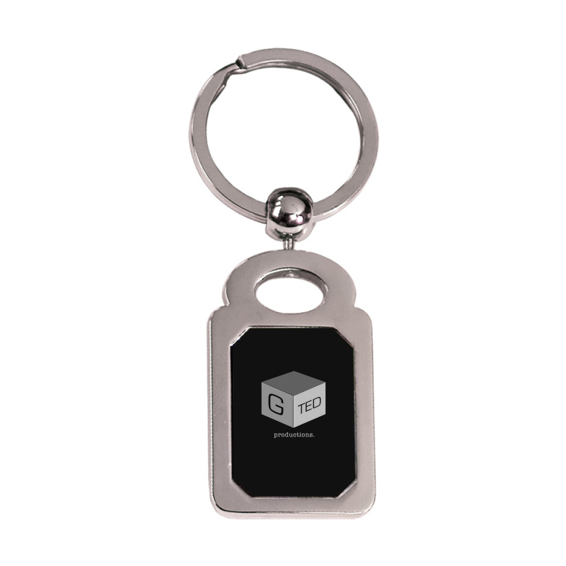 G Ted Productions Silver Rectangle Keychain | Artistshot