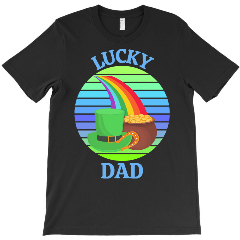 One Lucky Dad T  Shirtone Lucky Dad T  Shirt (7) T-shirt | Artistshot