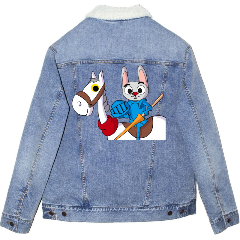 Crusader Rabbit Colour Unisex Sherpa-lined Denim Jacket | Artistshot