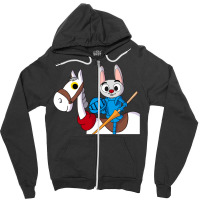 Crusader Rabbit Colour Zipper Hoodie | Artistshot