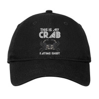 Crab Eating Seafood Butcher Crawfish Lobster Adjustable Cap | Artistshot