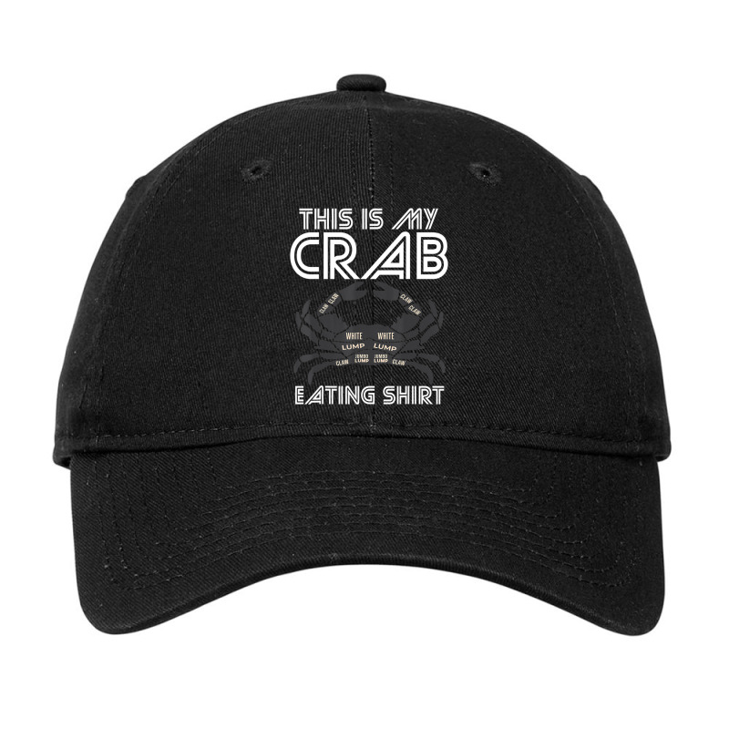 Crab Eating Seafood Butcher Crawfish Lobster Adjustable Cap | Artistshot