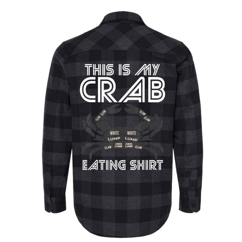 Crab Eating Seafood Butcher Crawfish Lobster Flannel Shirt | Artistshot