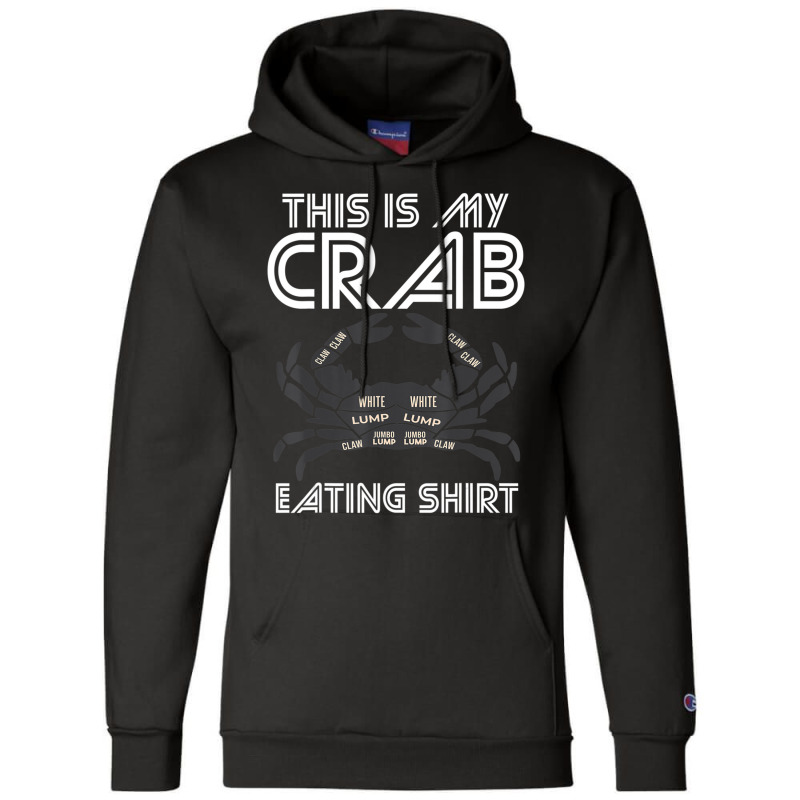 Crab Eating Seafood Butcher Crawfish Lobster Champion Hoodie | Artistshot