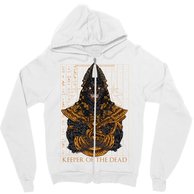 Egyptian God Of Death Anubis Zipper Hoodie | Artistshot