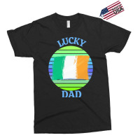 One Lucky Dad T  Shirtone Lucky Dad T  Shirt Exclusive T-shirt | Artistshot