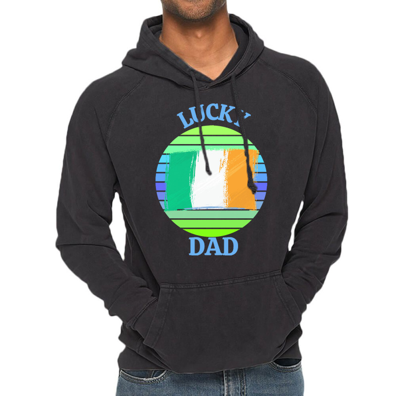 One Lucky Dad T  Shirtone Lucky Dad T  Shirt Vintage Hoodie | Artistshot