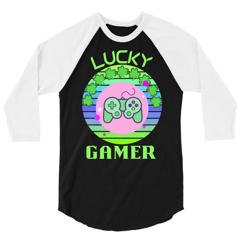 One Lucky Gamer T  Shirtone Lucky Gamer T  Shirt (1) 3/4 Sleeve Shirt | Artistshot