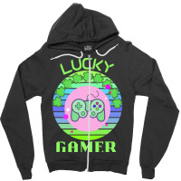 One Lucky Gamer T  Shirtone Lucky Gamer T  Shirt (1) Zipper Hoodie | Artistshot