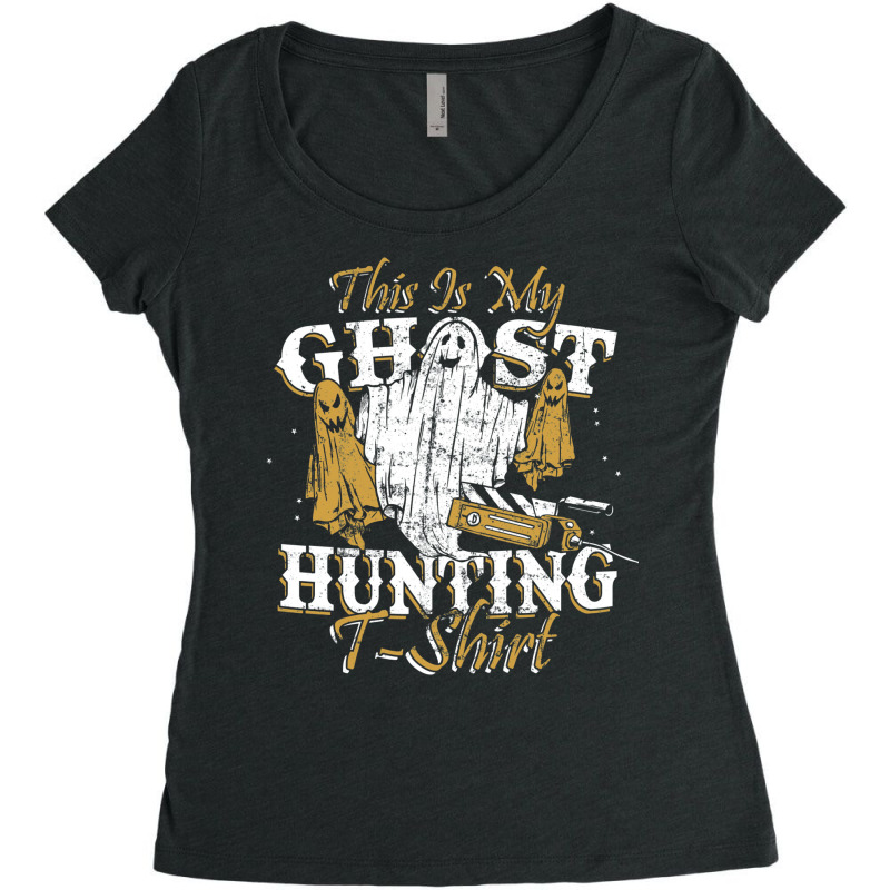 Paranormal Investigator Ghost Hunting Women's Triblend Scoop T-shirt by bebenemaaryc | Artistshot