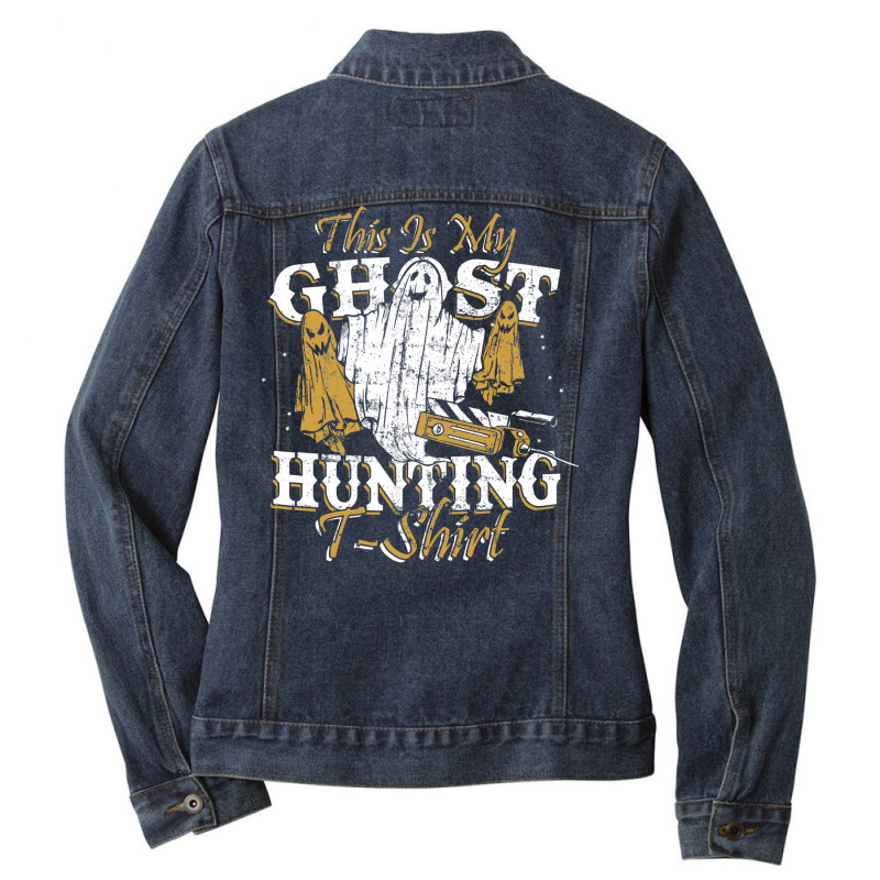 Paranormal Investigator Ghost Hunting Ladies Denim Jacket by bebenemaaryc | Artistshot