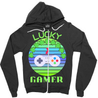 One Lucky Gamer T  Shirtone Lucky Gamer T  Shirt (2) Zipper Hoodie | Artistshot