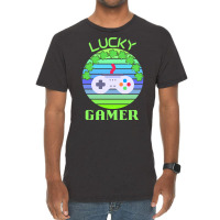 One Lucky Gamer T  Shirtone Lucky Gamer T  Shirt (2) Vintage T-shirt | Artistshot