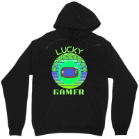 One Lucky Gamer T  Shirtone Lucky Gamer T  Shirt (3) Unisex Hoodie | Artistshot