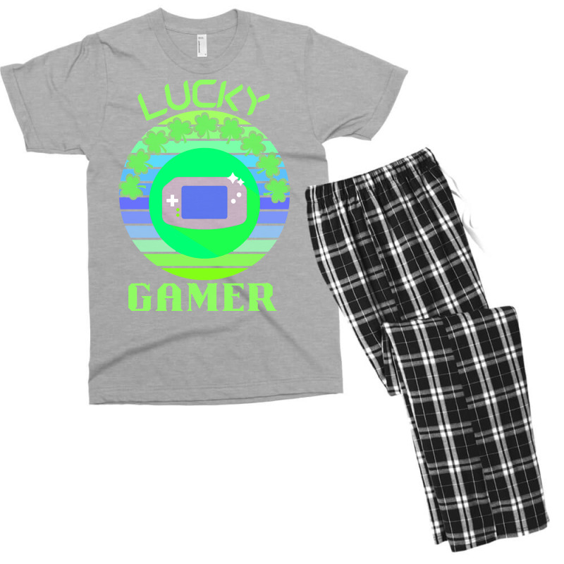 One Lucky Gamer T  Shirtone Lucky Gamer T  Shirt (3) Men's T-shirt Pajama Set | Artistshot