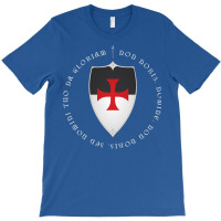 Knights Templar Crusader Motto And Cross T-shirt | Artistshot