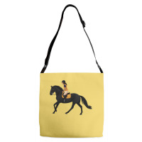 Zoe And Raven From Free Rein   Equine Rampaige Adjustable Strap Totes | Artistshot