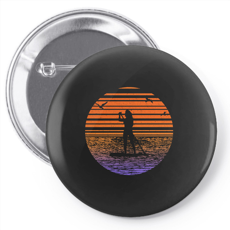 Hot Trend Sup Stand Up Paddle Boarding Stand Up Paddle Paddle And Boar Pin-back Button | Artistshot